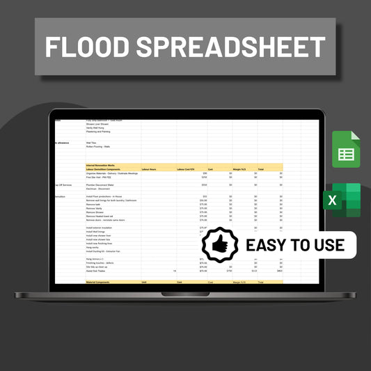 Flood Spreadsheet